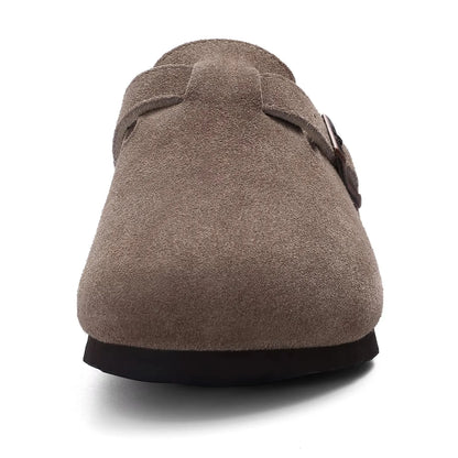 Zuecos de Ante con Soporte de Arco Unisex