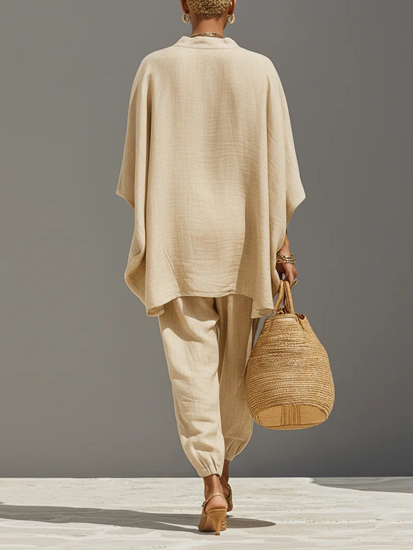 Ensemble ourlet asymétrique et pantalon de jogging