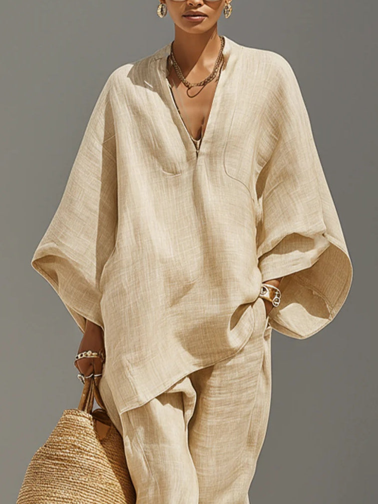 Ensemble ourlet asymétrique et pantalon de jogging