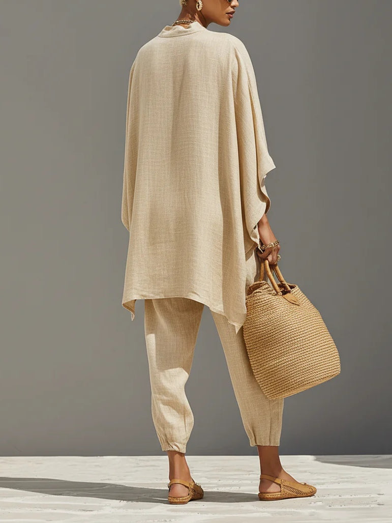 Ensemble ourlet asymétrique et pantalon de jogging