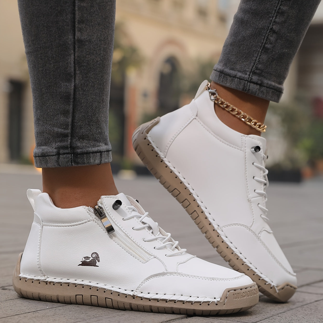 Flora | Zapatos Ortopédicos con Cremallera