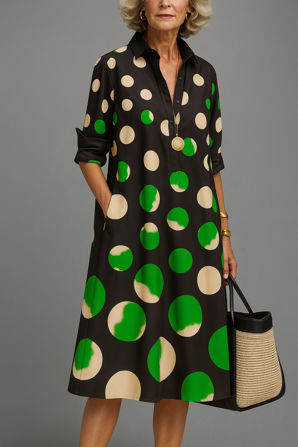 Loretta | Vestido midi elegante