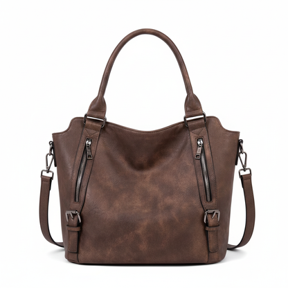 Bolso marrón de cuero