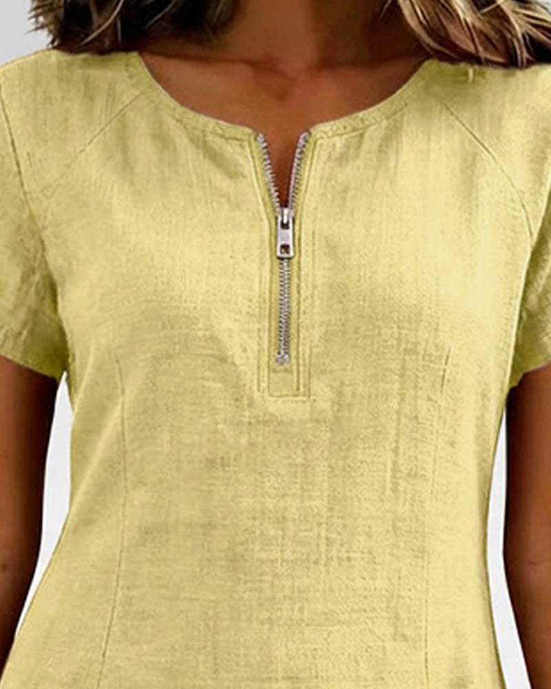 Van Elst Mode® | Vestido de algodón con cremallera