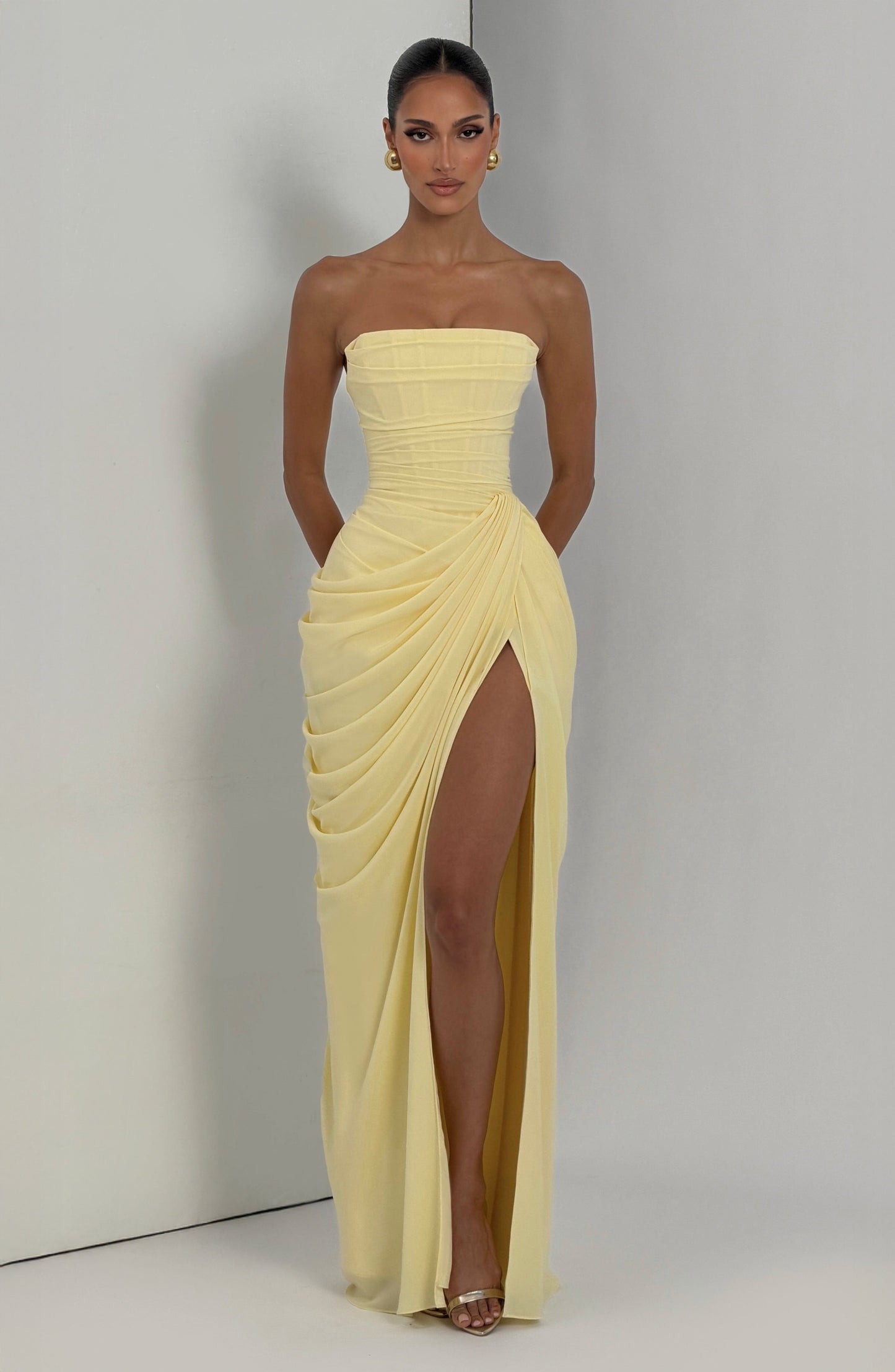 Vestido Maxi Cyra - Limón