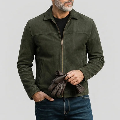 Chaqueta de Ante Solapa