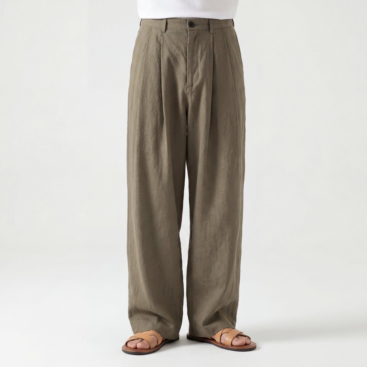 Pantalon Lino Pierna Ancha