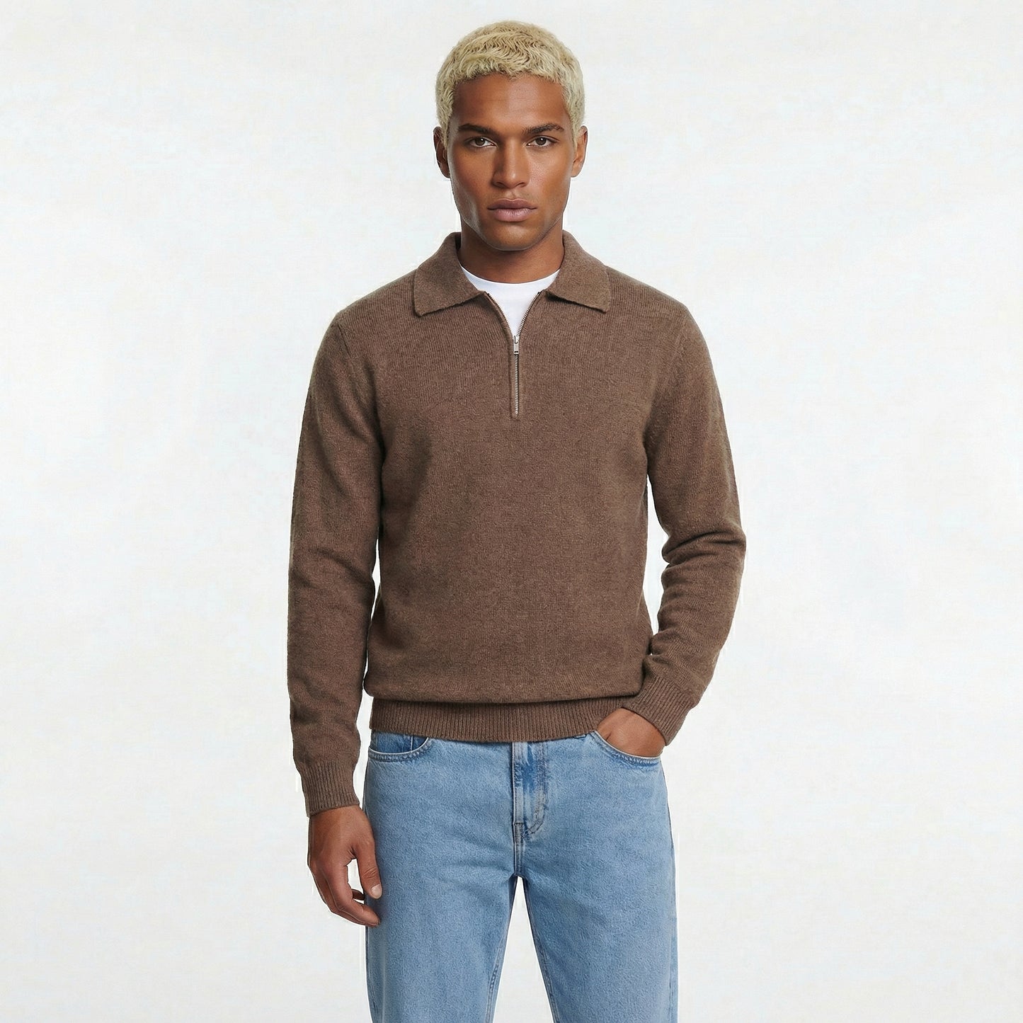 Polo Compone De Cremallera Un Cuarto