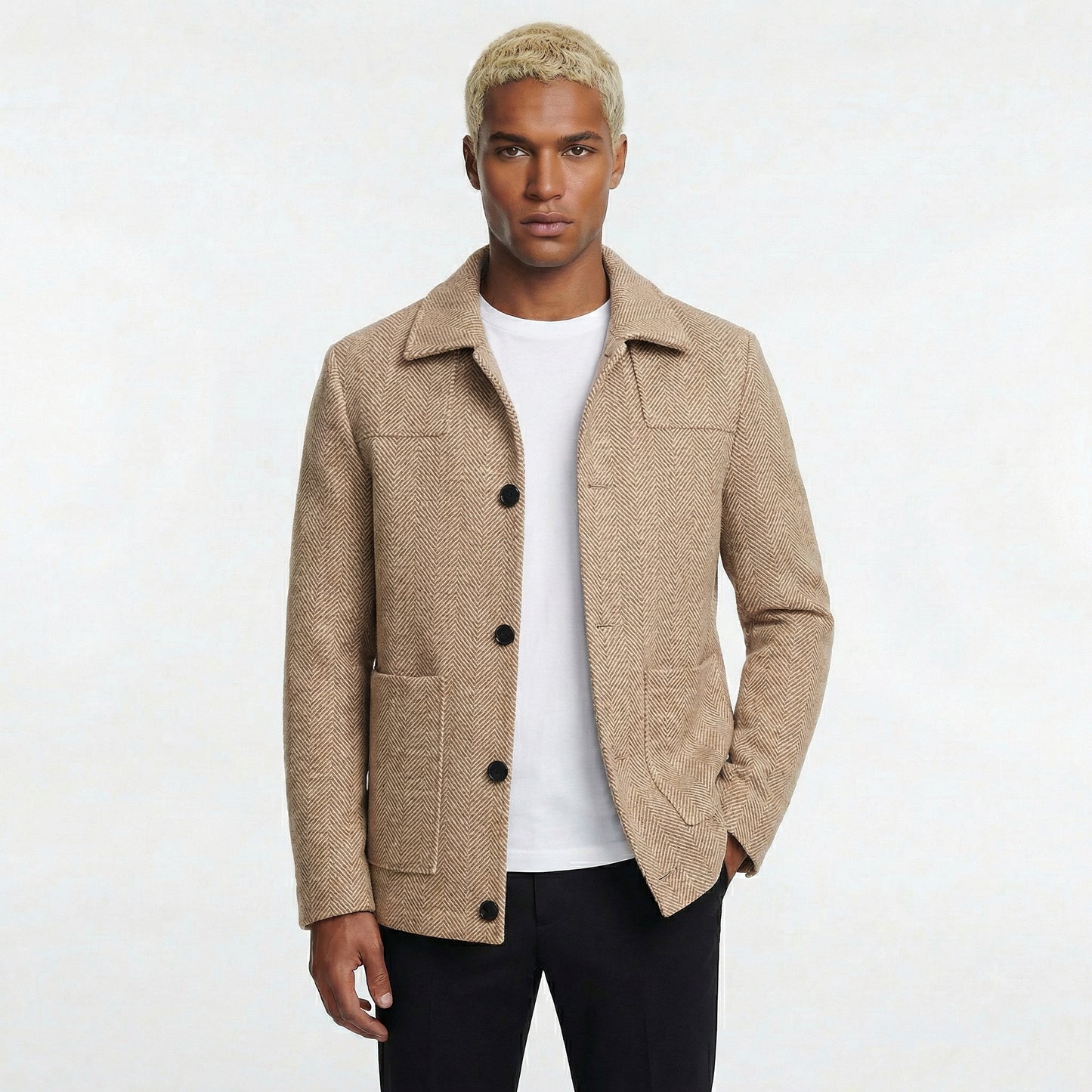 Chaqueta Elegante de Lana Premium