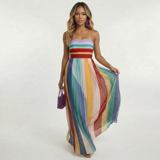 Vestido Largo Multicolor