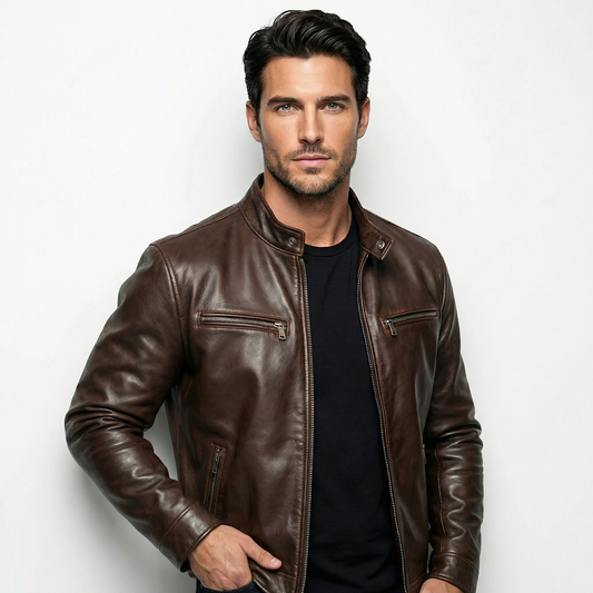 Chaqueta de Cuero Vintage