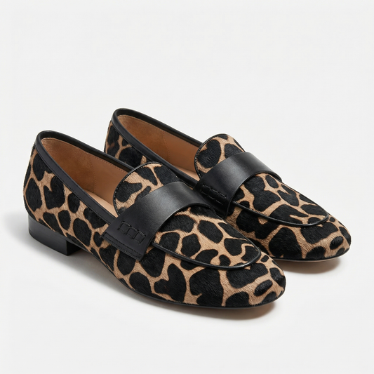 Léonie™ | Mocasín Leopardo