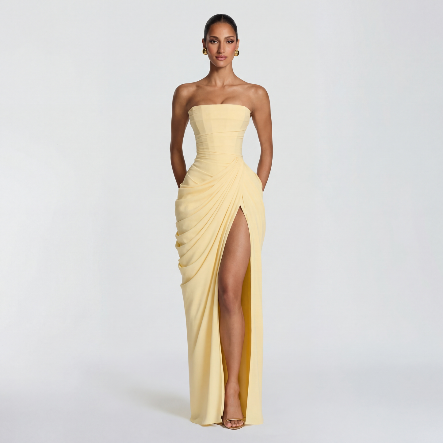 Vestido Maxi Cyra - Limón