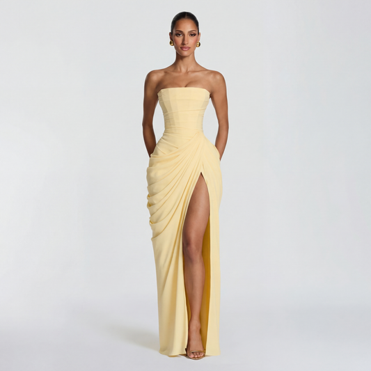 Vestido Maxi Cyra - Limón