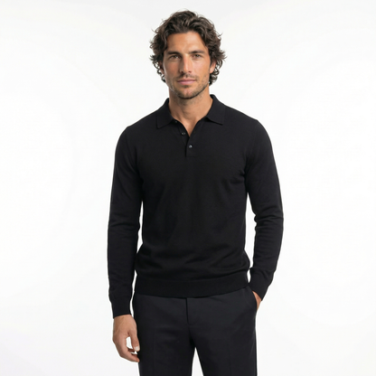 Polo Santoni de Manga Larga