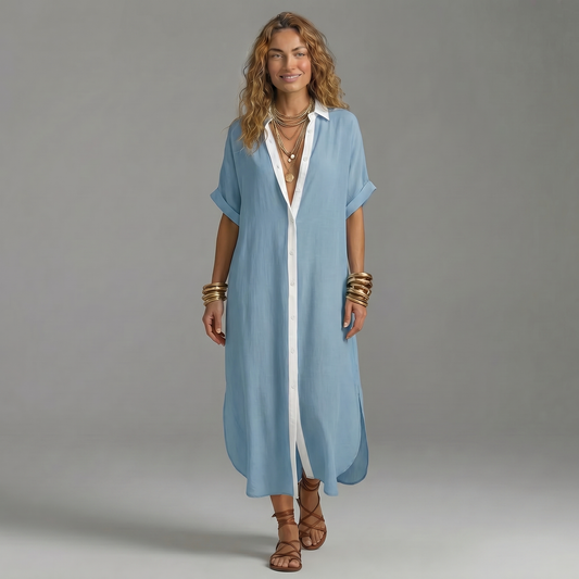 Vestido Camisero Fluido