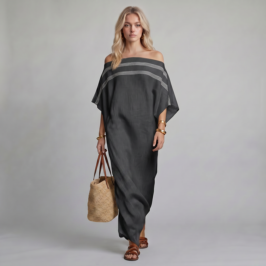 Vestido Rayas Fluido