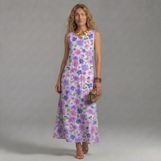 Vestido Floral Lavanda
