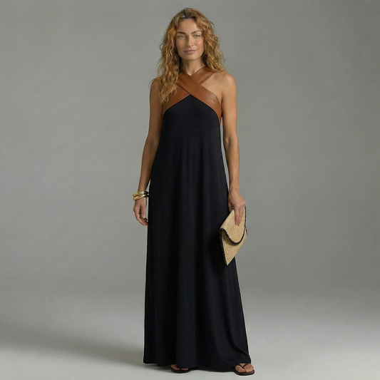 Vestido Elegante Espalda Descubierta