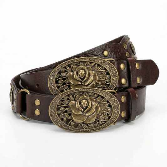 Cinturón Bohemio Cuero Vintage
