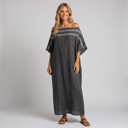 Robe fluide à rayures