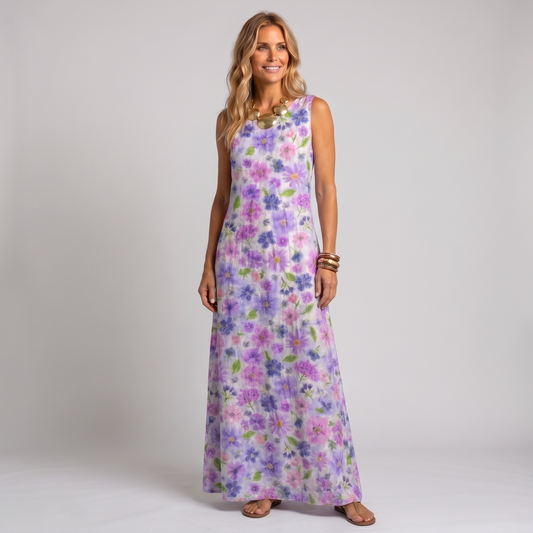 Vestido Floral Lavanda