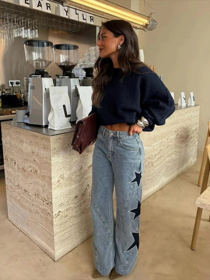 Melisa | Jeans Casual de Estrellas