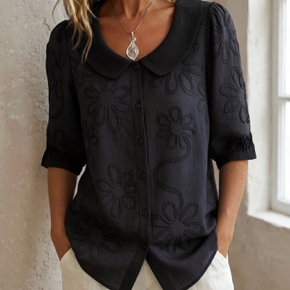 Blusa Bordada Floral