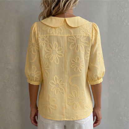 Blusa Bordada Floral