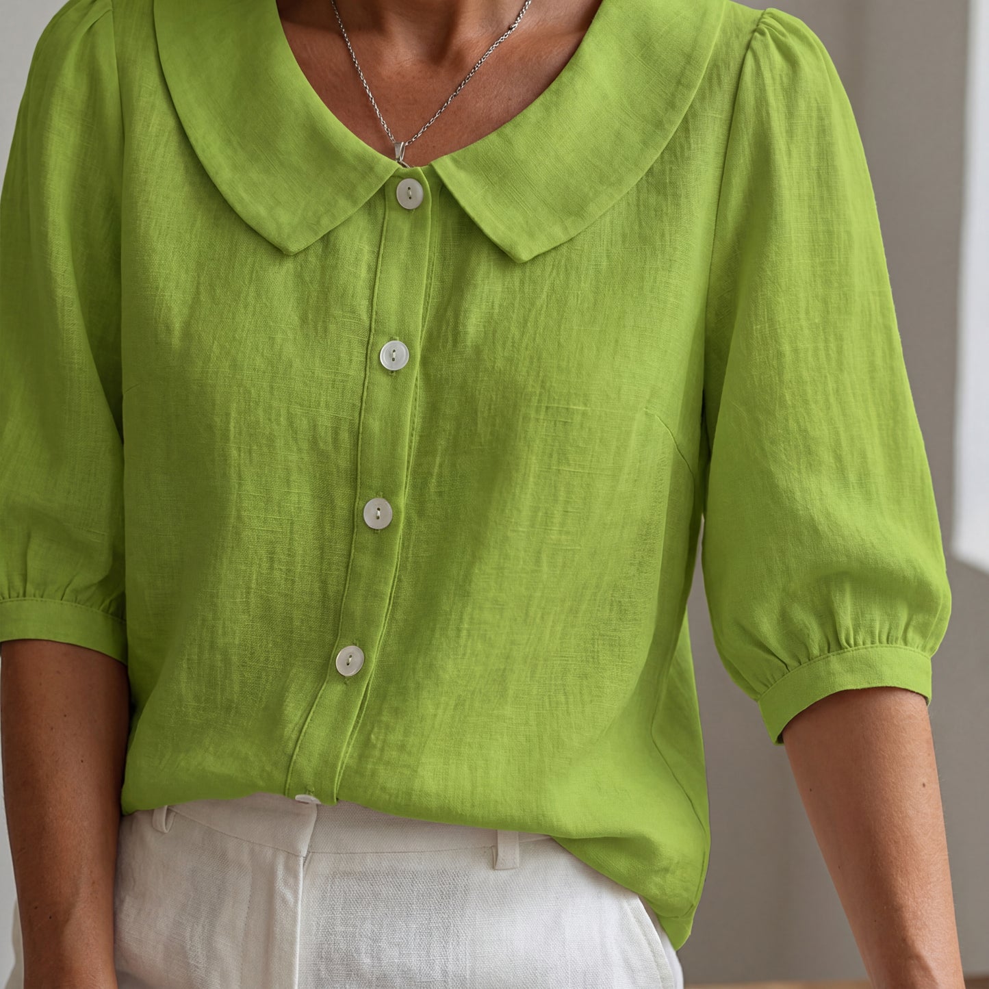 Blusa Lino Algodón
