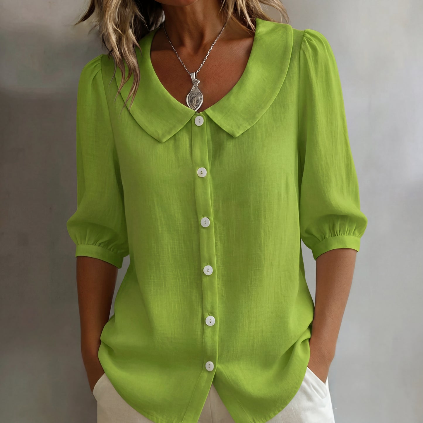 Blusa Lino Algodón