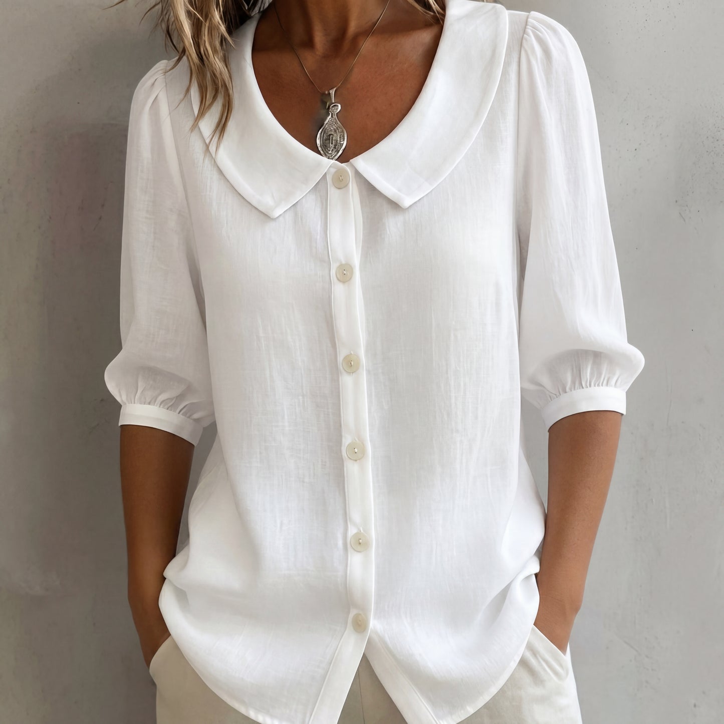 Blusa Lino Algodón