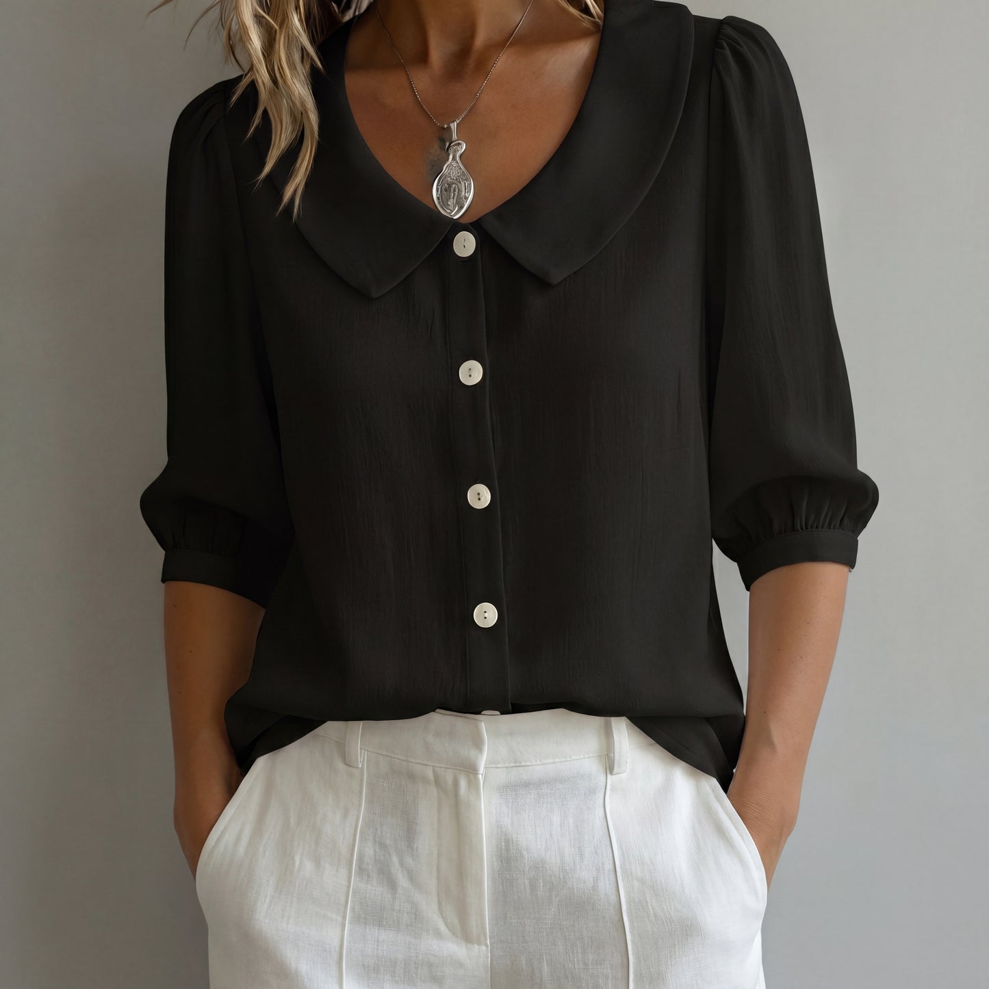 Blusa Lino Algodón