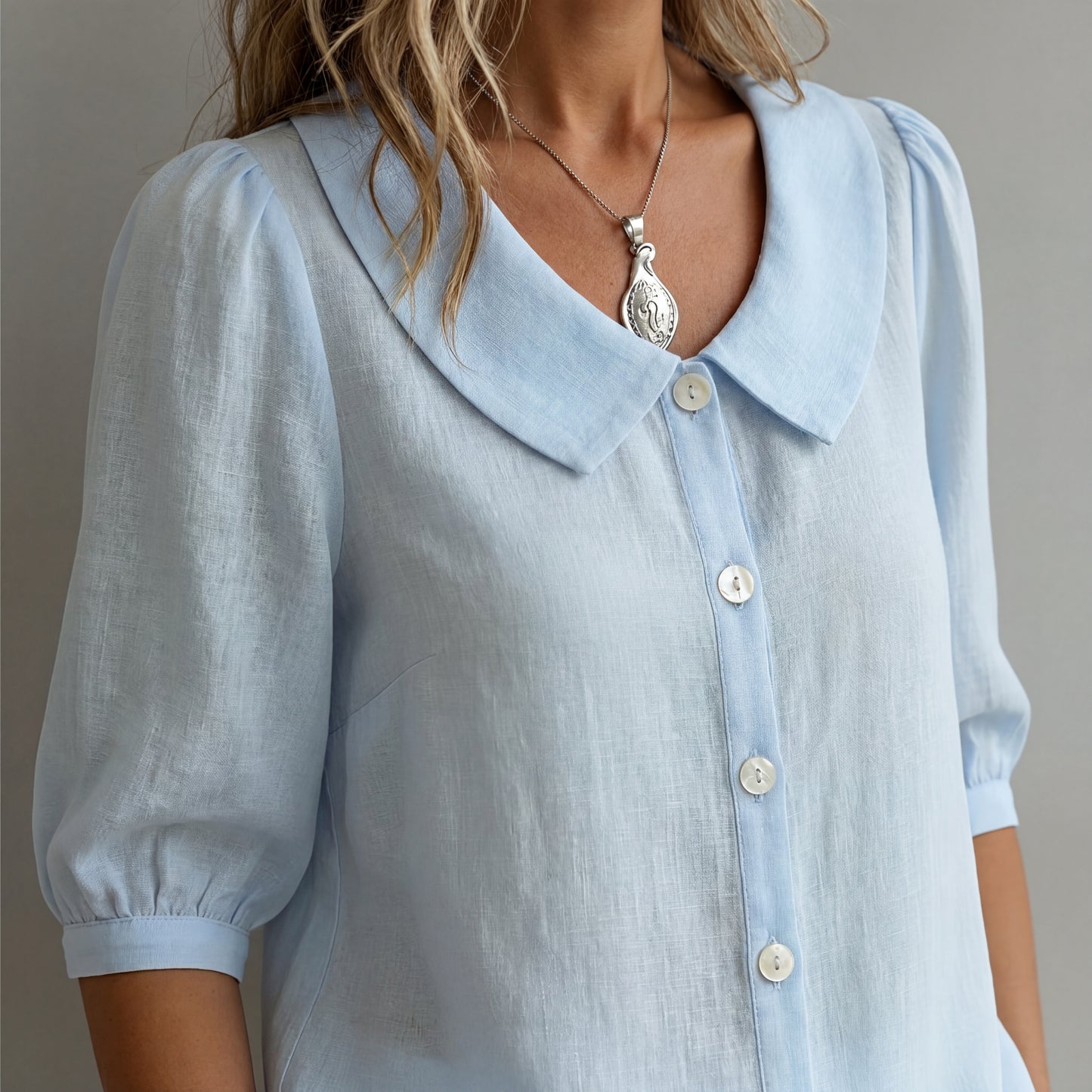 Blusa Lino Algodón