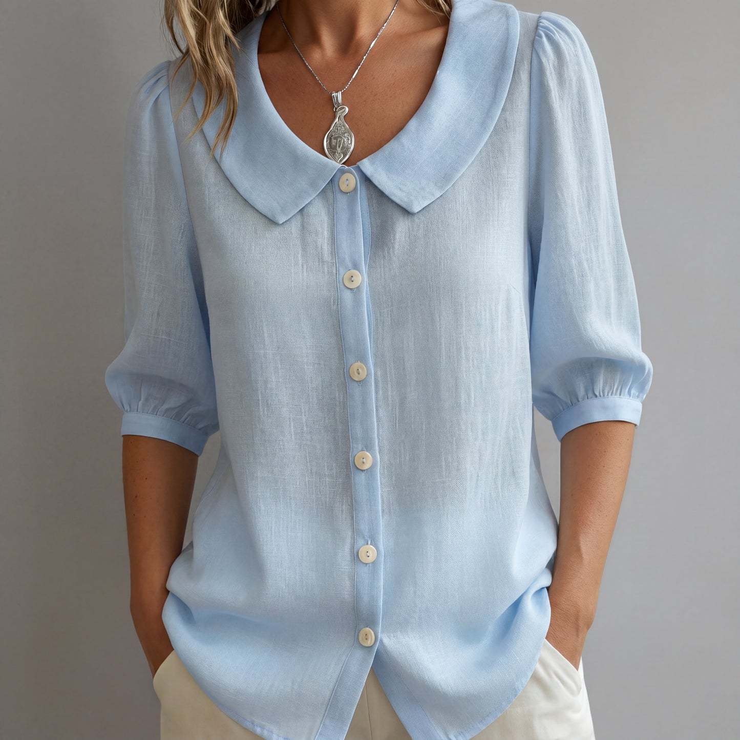 Blusa Lino Algodón