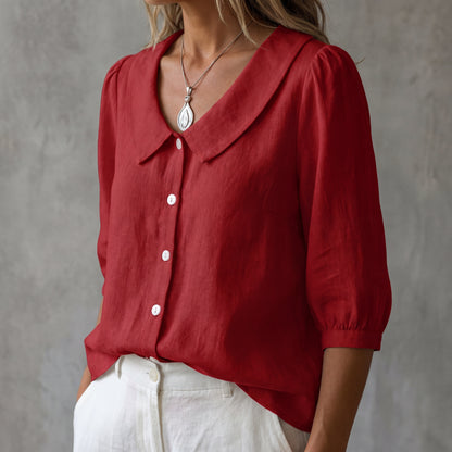Blusa Lino Algodón