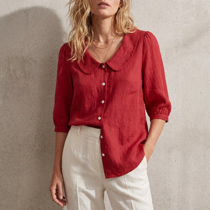 Blusa Lino Algodón