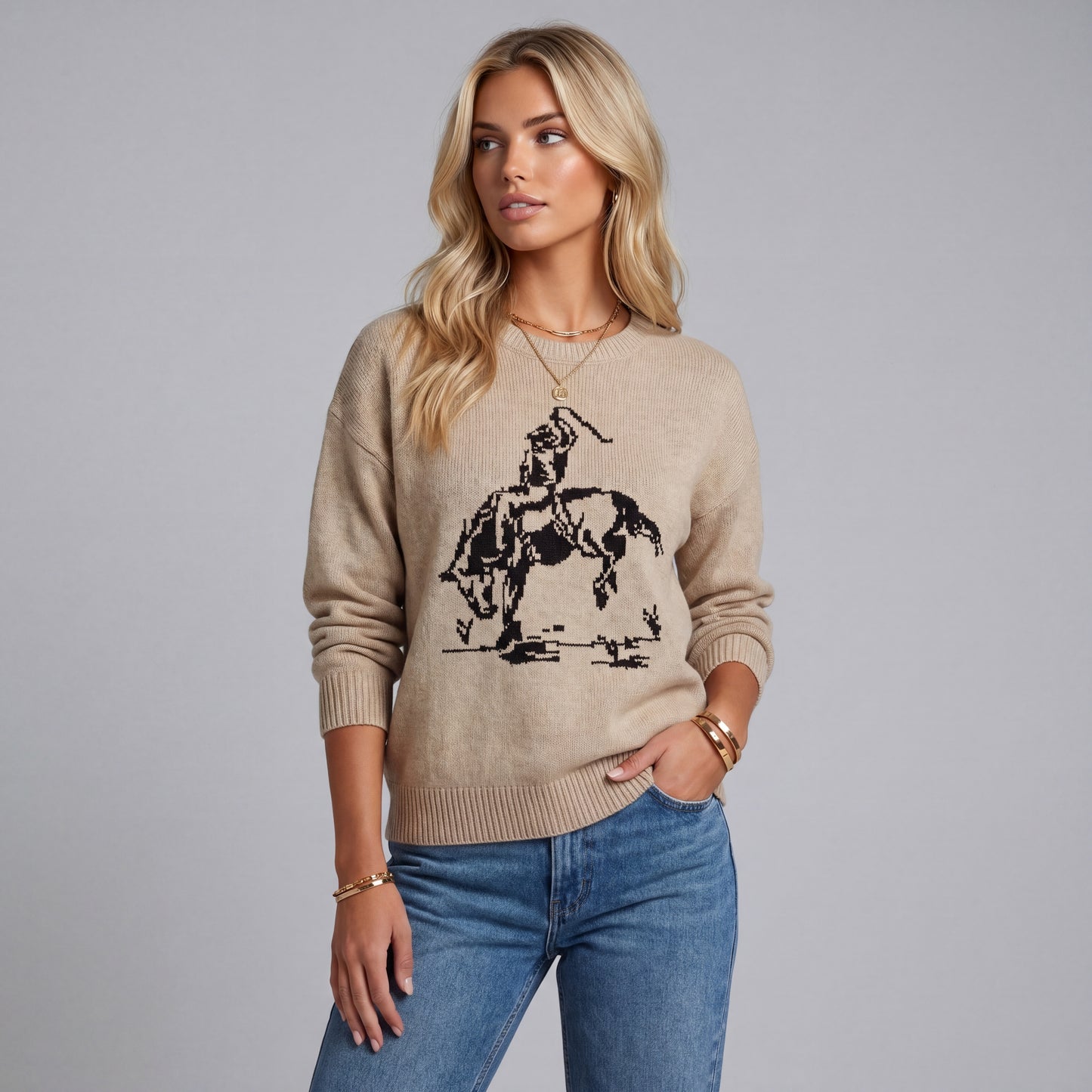 Suéter Vaquero Casual Beige