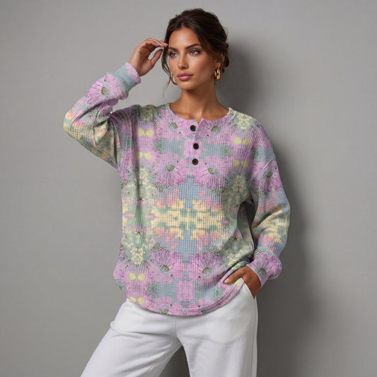 Pull floral ethnique