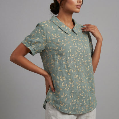 Haut floral élégant et confortable