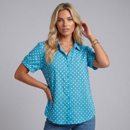 Top floral élégant
