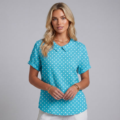 Top floral élégant