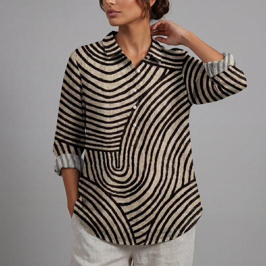 Melina | Élégante blouse d'été en lin