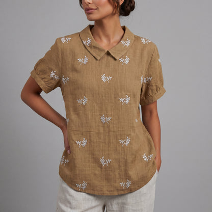 Top Elegante con Flores