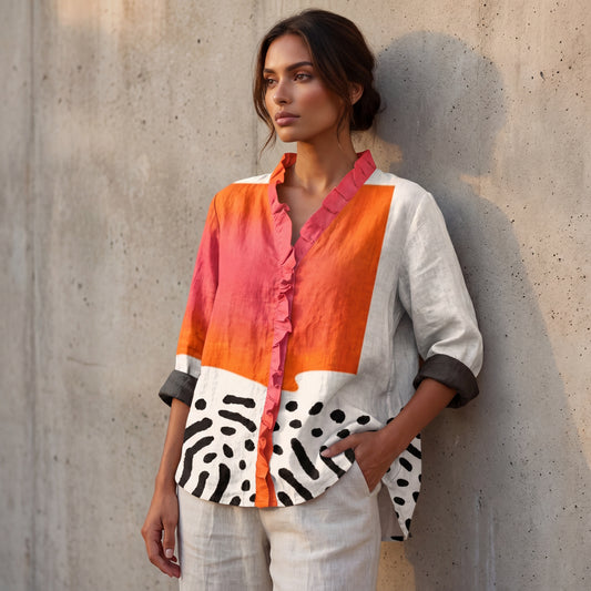 Melinda | Blouse élégante en lin