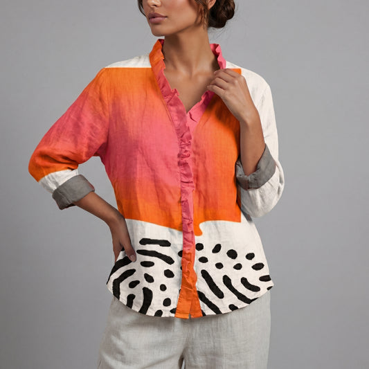 Melinda | Blouse élégante en lin