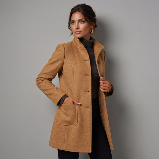 Manteau Classique Camel