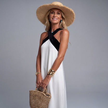 Vestido Elegante Espalda Descubierta