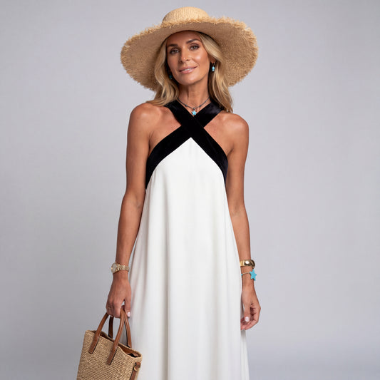 Vestido Elegante Espalda Descubierta