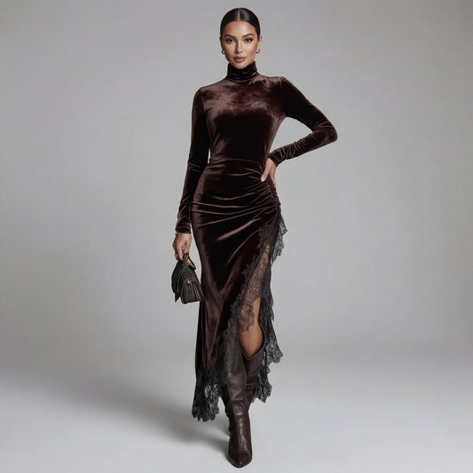Vestido Maxi Terciopelo